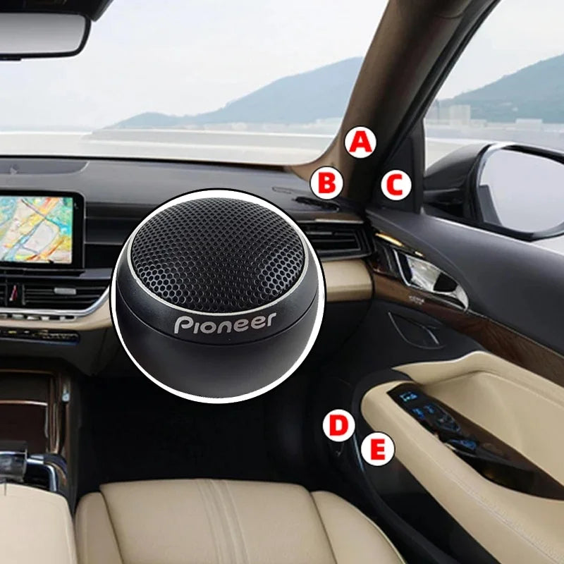 600W Car Stereo Speakers (2*300W) Music Car Tweeter Car Audio Silk Film Speaker Boxes High-Pitched Modificat Tweeter Loudspeaker
