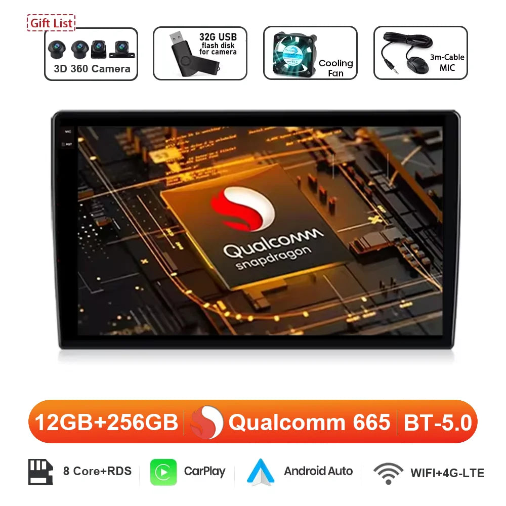 9" Android 16 for Honda City 2020‑2022 Car Stereo QLED HD Head Unit Touch Screen Wireless CarPlay GPS Navi BT WiFi DSP Player