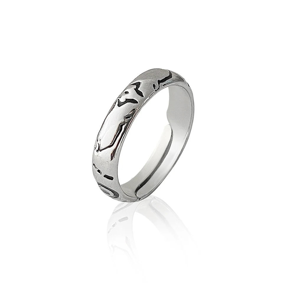 Anime Jujutsu Kaisen Ryomen Sukuna Itadori Yuji Ring Cosplay Metal Opening Adjustable Unisex Rings Jewelry Prop Accessories Gift