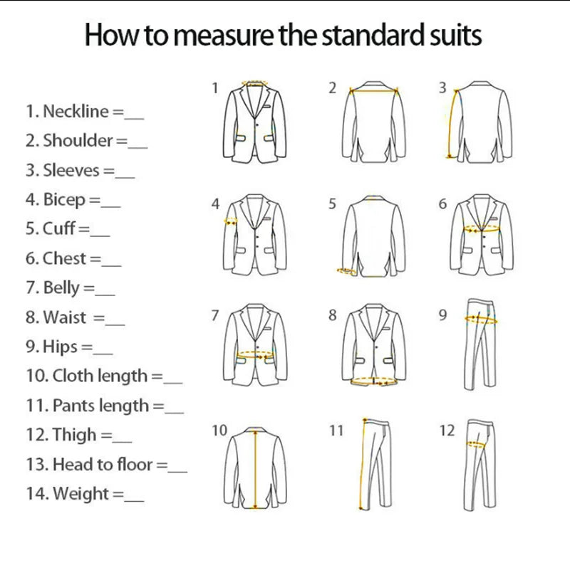 Men's 3 Piece Suit Swallow Tailed Coat Slim Fit One Breasted Tailcoat for Wedding Prom Dinner Party Blazer Pants Set