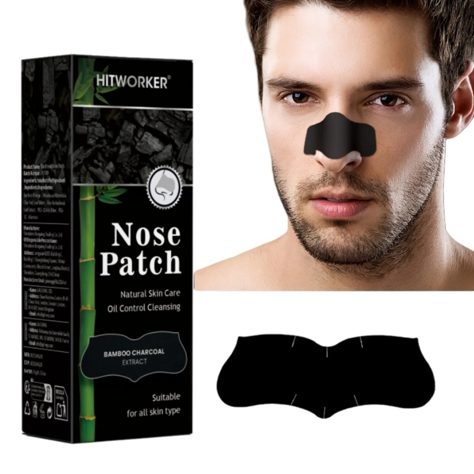 Alcohol-Free Nose Cleaning Patches – Gentle Nose Strips for Pore Cleansing, Exfoliating & Oil Control, Fragrance-Free Non-Irrita