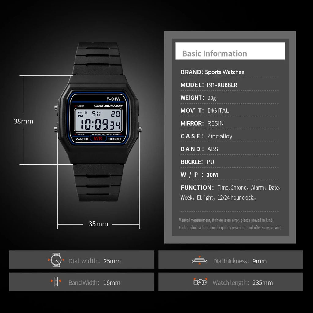 Luxury Men Analog Digital Military Armys Sport LED Waterproof Wrist Children Watch for Kids Bracelet Alarm Women Clock