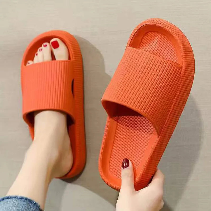 Slippers EVA Sandals Slippers Simple Men Women Wear Thick-Soled Non-Slip Summer Quarters Bathroom Shower  Indoor Home Casual