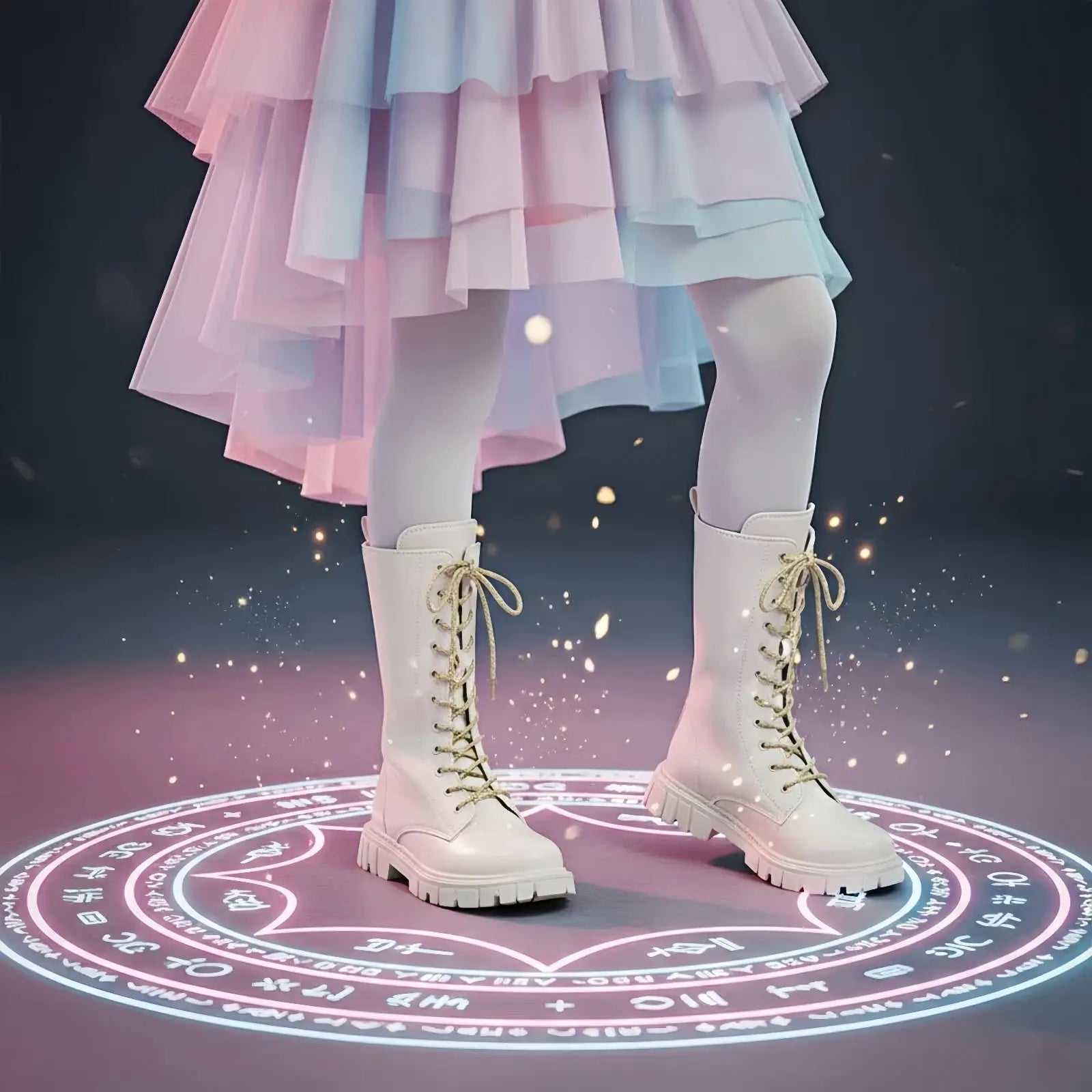 Girls Fashion Long Boots Simple Solid Color Soft Bottom Best Leather Kids Boots Girl Soft Comfortable Riding Daily Boots