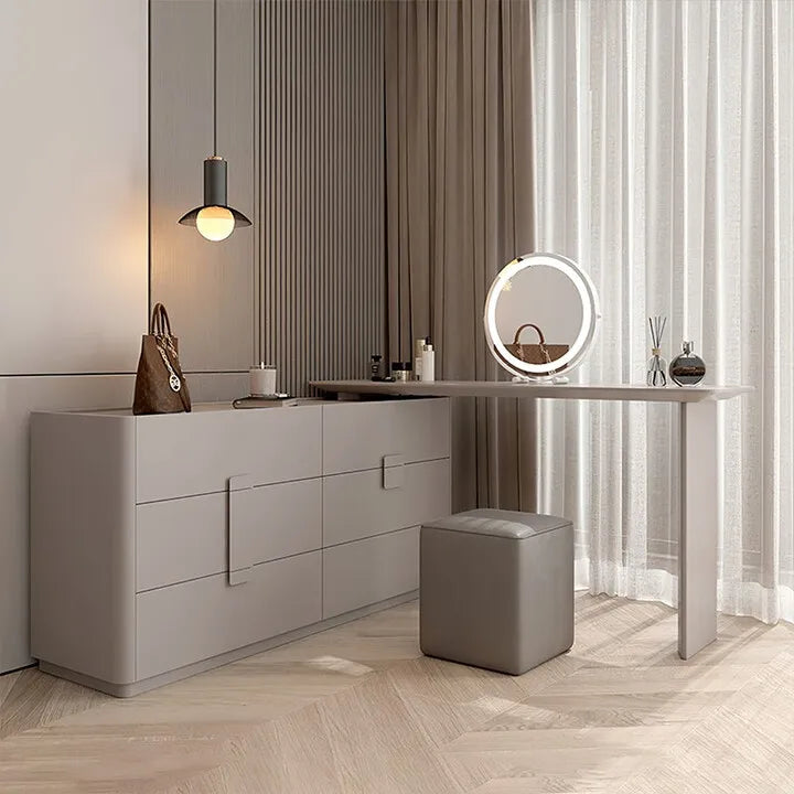 Bedroom Light Luxury Makeup Table Makeup Table Modern Simple Integrated Bedside Storage Bucket Cabinet Premium S