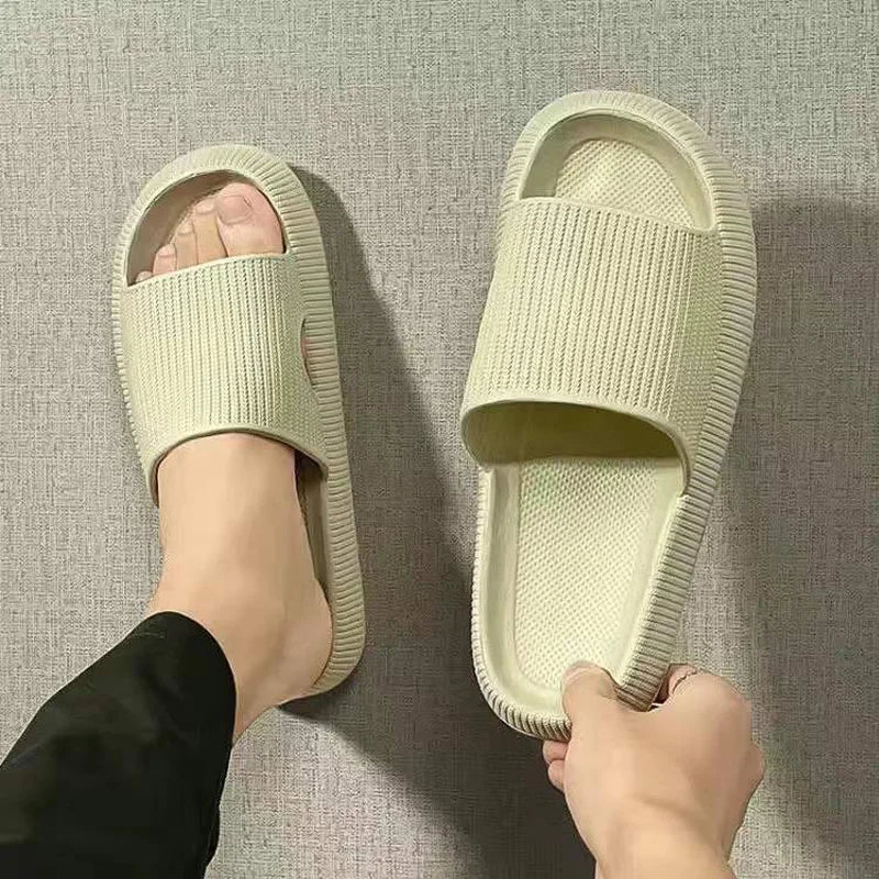 Slippers EVA Sandals Slippers Simple Men Women Wear Thick-Soled Non-Slip Summer Quarters Bathroom Shower  Indoor Home Casual