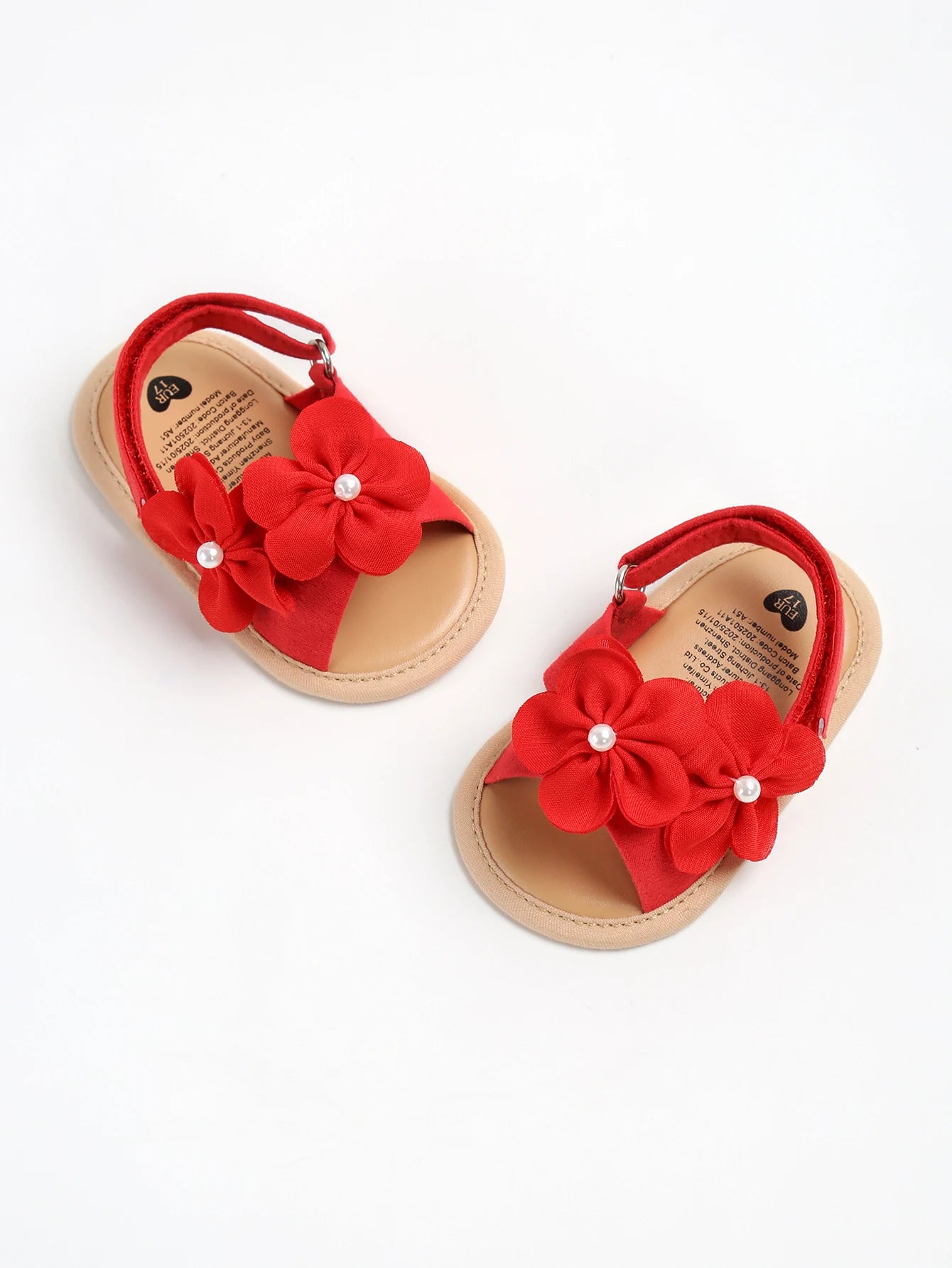 Baby Summer Sandals, PU Non-Slip Soles, Soft Flat Shoes for Infants, Suitable for Learning to Walk Indoors and Outdoors.