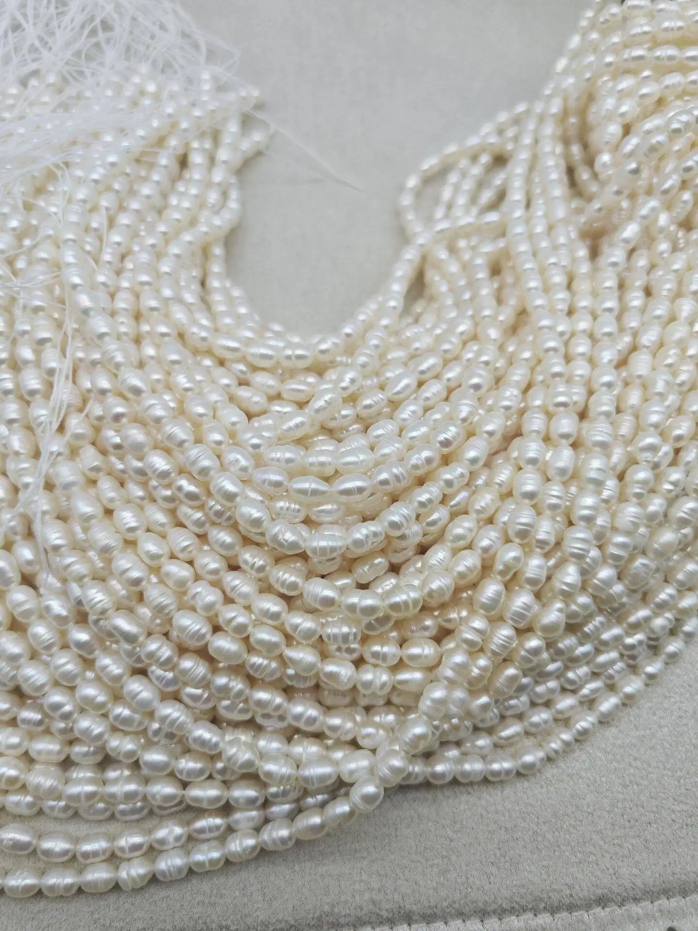 SG Rice A Quality Natural Freshwater Pearls 5-6Mm Loose Spacer Beads For Jewelry Making Supplies DIY Women Necklace Bracelet