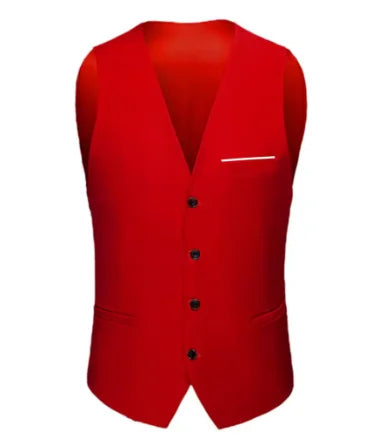 High Quality Men Suit Vest Waistcoat Business Casual Slim Groom Groomsman Wedding Men's Dress Blazer Vests Formal Party Dress