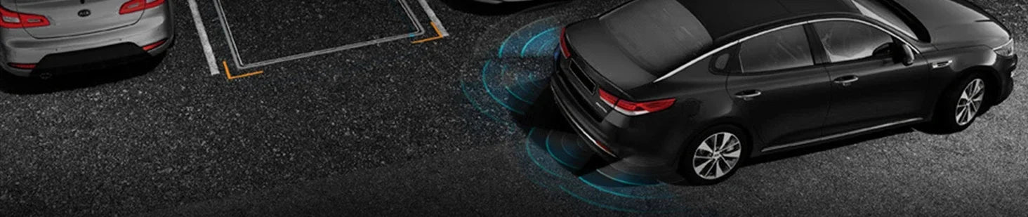 8 Parktronic Parking Sensors Kit Reversing Front and Rear Car Backup Radar Detector Backing Assistance Sound Aler AID