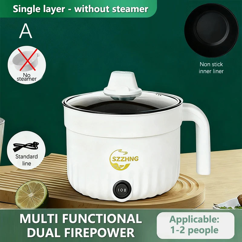 Non Stick Hot Pot Multil Lutuan Ng Kanin 1.8L Cheap Rice Cooker Electric Heating Pot Mini Rice Cooker With Steamer Small