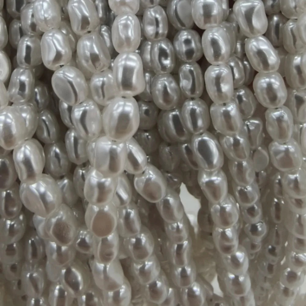 A 4.5-5.5mm Irregular Baroque Natural Freshwater Pearls Semi-Finished Beads for Jewelry Making DIY Necklace Bracelet Accessories