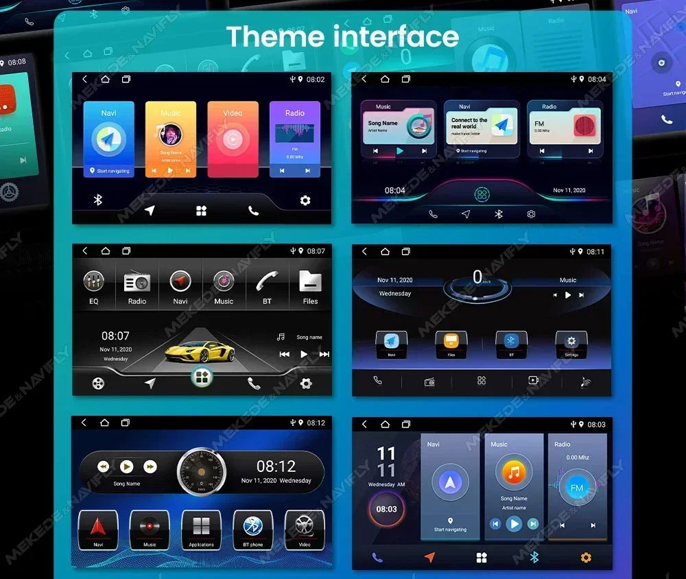 Wireless for CarPlay Android Auto Car Radio for Toyota VIOS Yaris 2007-2012 Video Multimedia Player GPS Stereo Head Unit BT WiFi