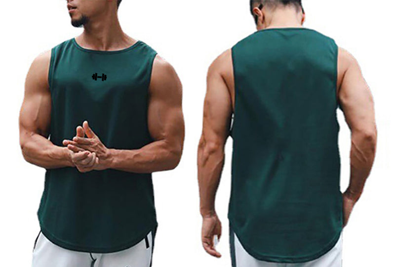 Summer Tank Top Mens Gym Fitness Training Clothing Quick Dry Silm Fit Bodybuilding Sleeveless Shirts Men Fashion Basketball Vest