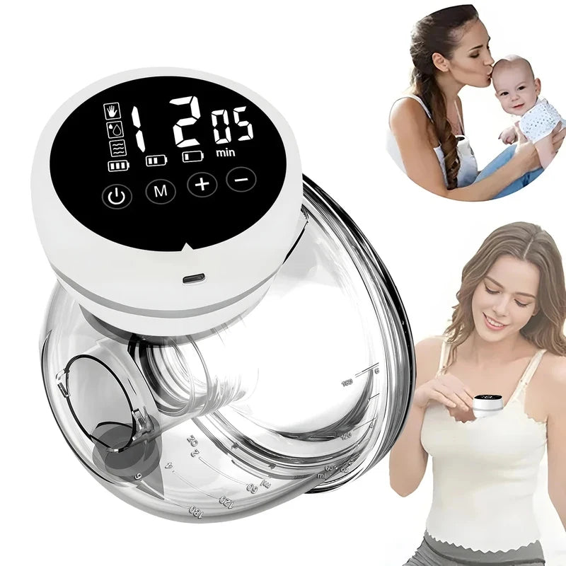 2026 New Wearable Electric Breast Pump Painless Double-Sided, Fully Automatic And Hands-Free Breast Milk Collector Sells Well.