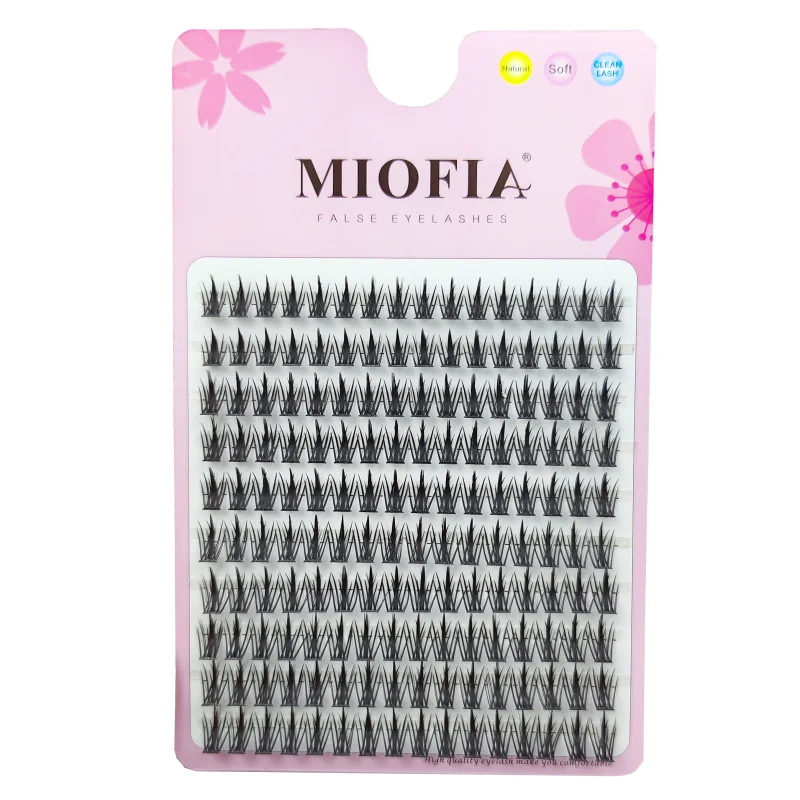 1 Box/160 Bunches Mink Eyelashes Natural 3D Russian Individual Eyelash Extension MS Eyelash Cluster Makeup Tool Lashes Wholesale