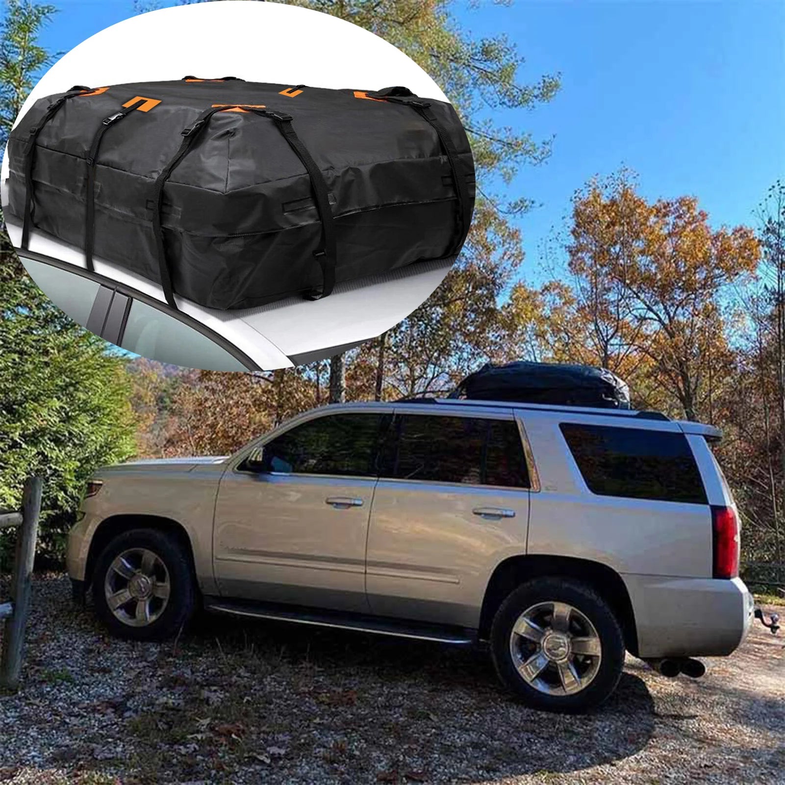 566L/425L Car Roof Cargo Carrier 420D/600D Waterproof Cargo Bag Universal Luggage Bag Storage Cube Bag For Travel Camping Car