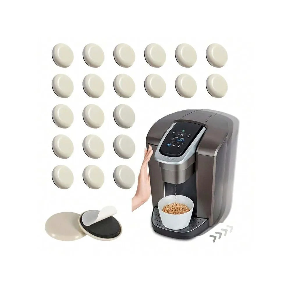 16/24Pcs Self-Adhesive Small Kitchen Appliance Slider , Easy to Move & Space Saving Kitchen Accessories