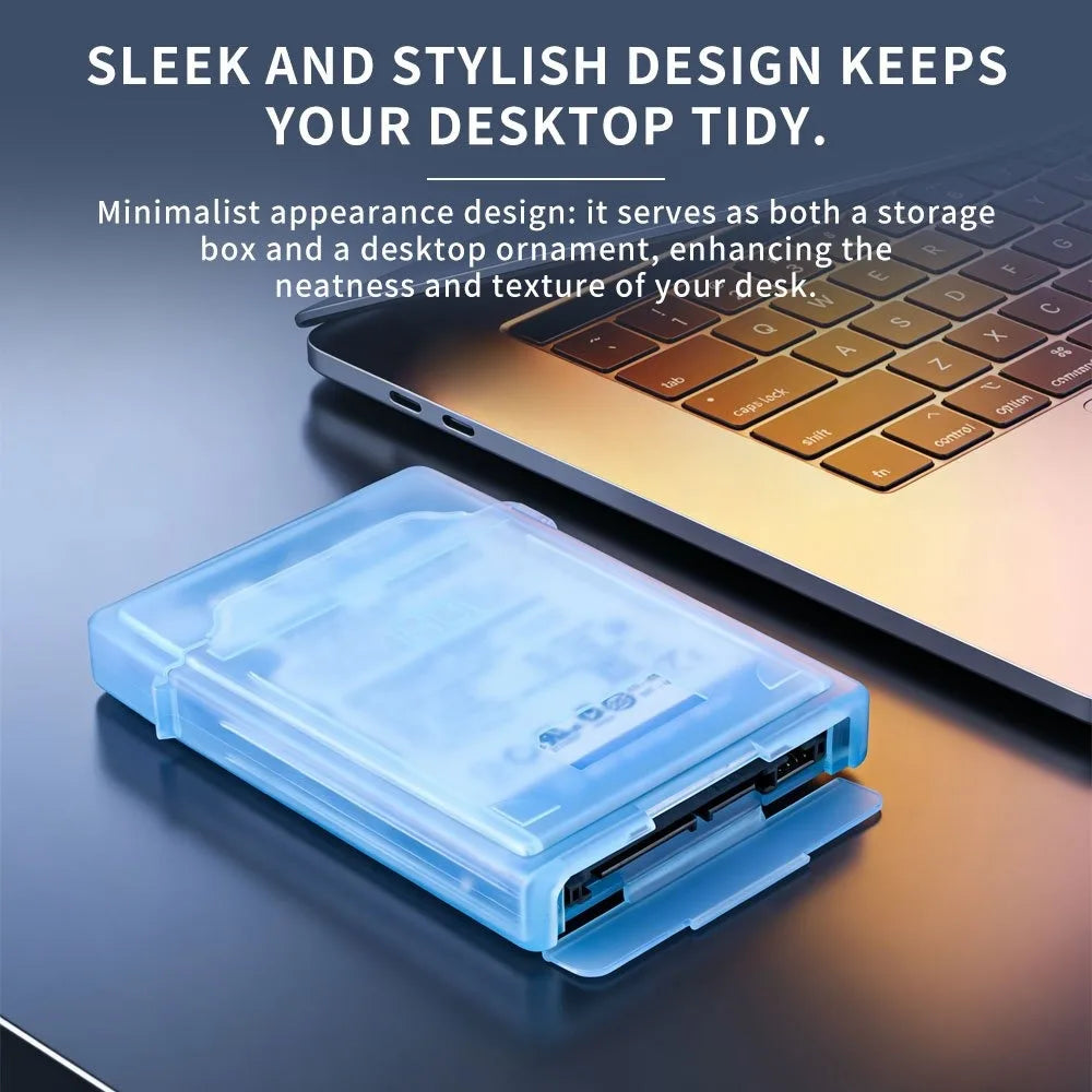2.5Inch Hard Drive Storage Box,Suitable for IDE/SATA Solid State Drives/Mechanical Drives Protection,Dustproof Scratch-Resistant