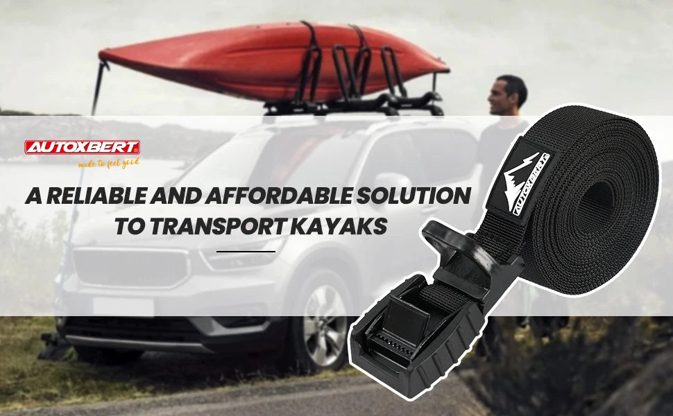 2X 4.5M Car Scratch Resistant Tie Down Straps For Surf SUP Kayak Canoe Motorcycle Cargo Luggage Travel Carrier Ratchet Non-Slip