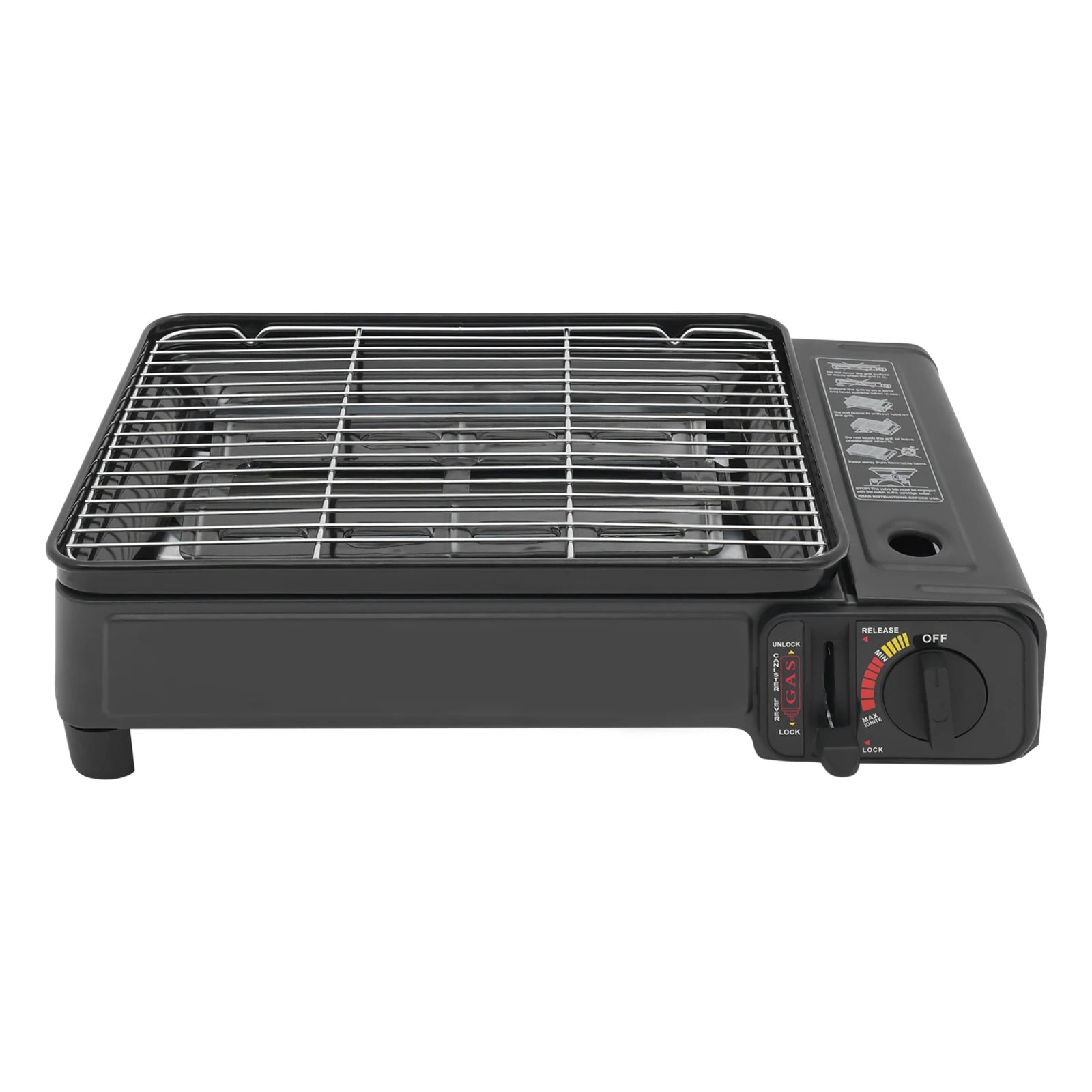 2.2KW Portable LPG/Butane Gas Grill Stove Outdoor Camping Stove Cooking BBQ Cooker Kit w/Carrying Case for Traveling Trekking RV