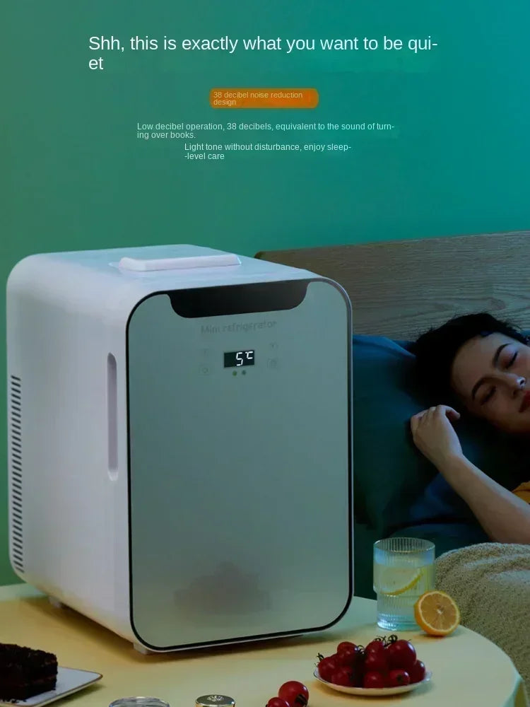 220V Mini Refrigerator Small Household Dormitory Car Mounted Refrigerator Mini Student Refrigeration Single Person Small  AG