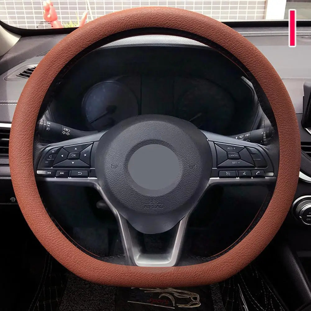 19 Color Car Silicone Steering Wheel Cover For Summer Fashion Sweat Absorbent Non-slip Handle Cover General DIY Parts