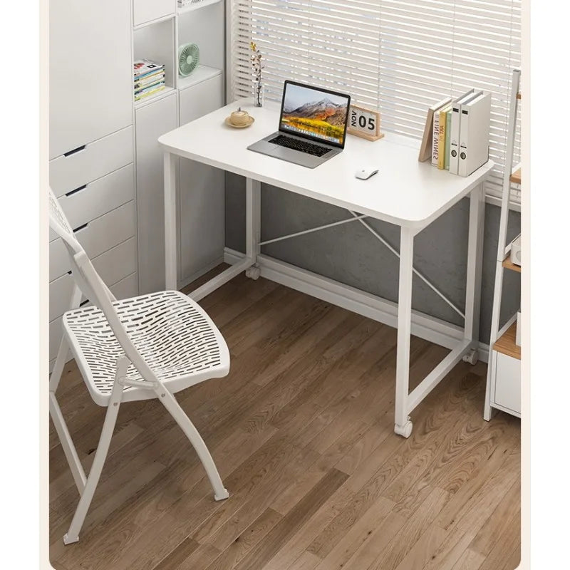 Folding computer desk desk removable table home student study table bedroom bedside table writing table desk