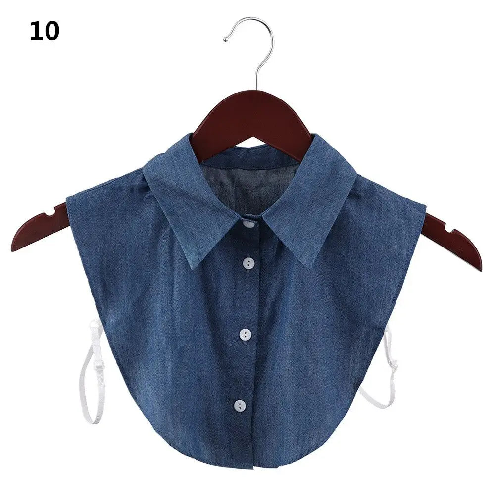 New Lapel Fake Collar Vintage Detachable Shirt False Collar for Women Blouse Sweater Lapel Top Neckwear Ties Clothes Accessories