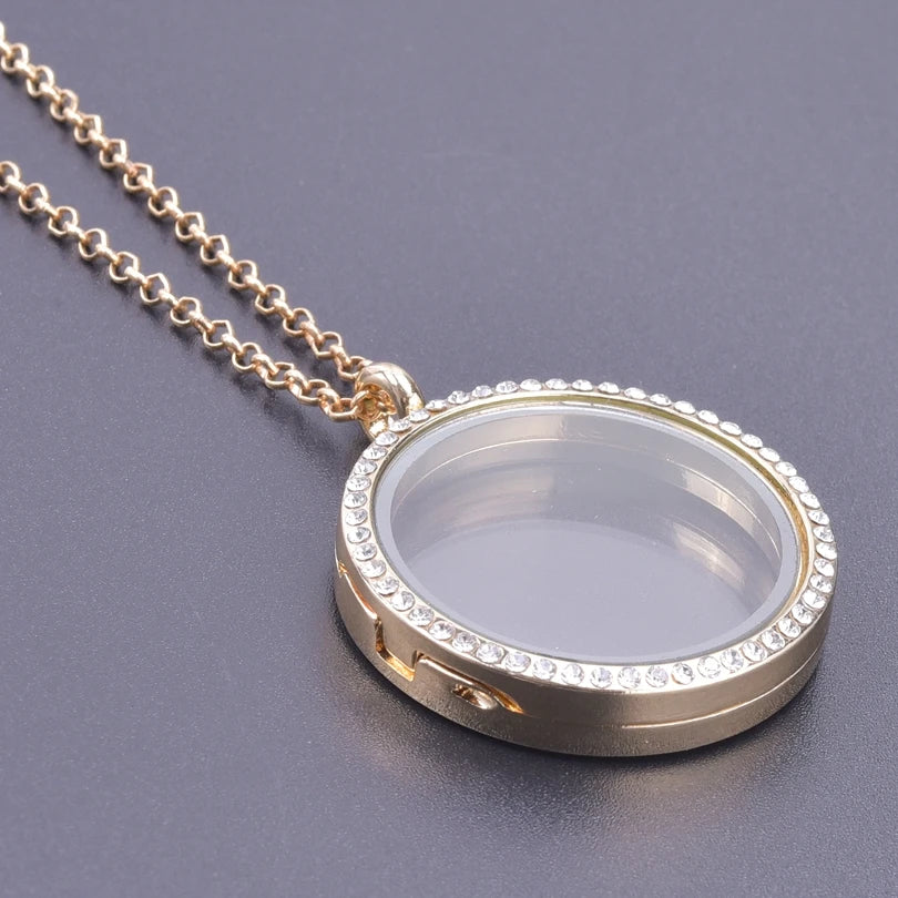 1Pc Trendy Sweet Love Glass Reliquary Photo Locket Pendant Necklaces Goth Heart Cremation Ashes Urn Relicario Collares Jewelry