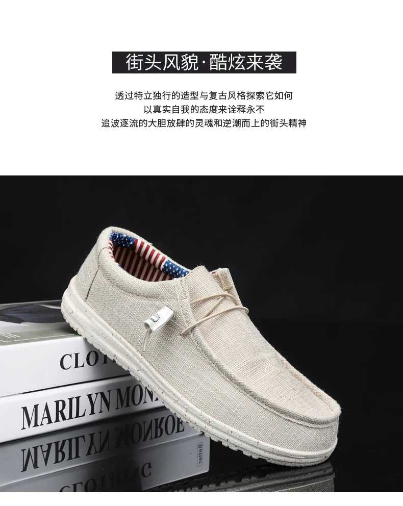 Men's Mesh Loafers Autumn Mens Vulcanized Shoes Breathable Lightweight HikingOutdoor Sports Shoes Zapato Abierto Scarpa Aperta