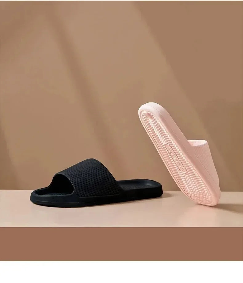 Non-Slip EVA Soft Sole Massage Shower Shoes for Men and Women, Couples, Waterproof, Home, Leisure, Bathroom Slippers, Fashion