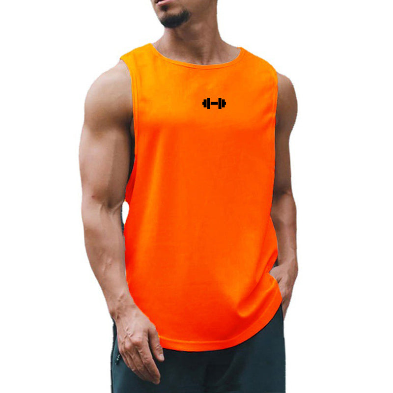 Summer Tank Top Mens Gym Fitness Training Clothing Quick Dry Silm Fit Bodybuilding Sleeveless Shirts Men Fashion Basketball Vest