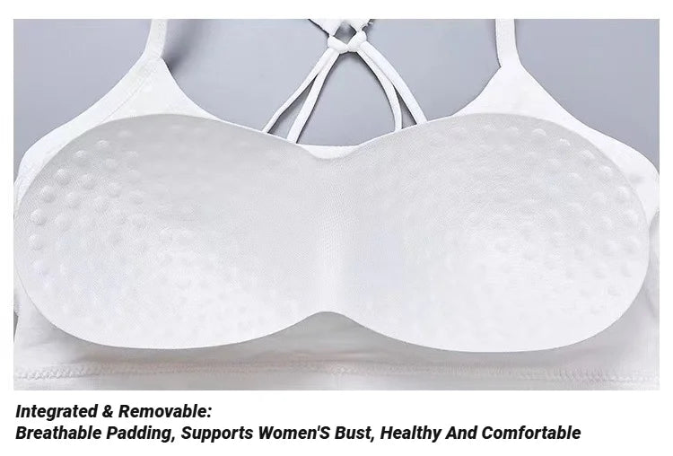 Breathable Sexy Seamless Top Women Sports Bra High Impact For Gym Fitness Yoga Sportswear Push Up Female Pad Tank Sport Bralette