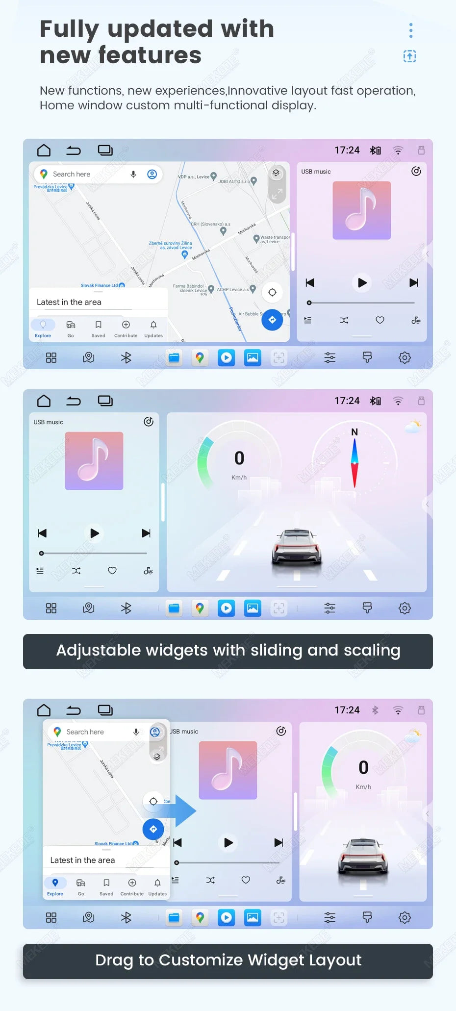 Universal 2DIN 7 Inch Car Multimedia Video Player CarPlay Android Auto Touch Screen FM Autoradio USB Knob Radio Stereo Head Unit