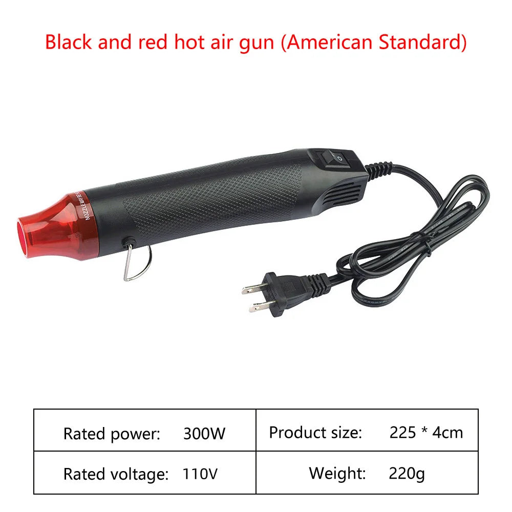 EU/US Hot Air Gun Soldering Temperature Blower Gun DIY Crafts Electric Power Hot Dryer Mini Heat Gun For Shrink Tubing Car Wrap