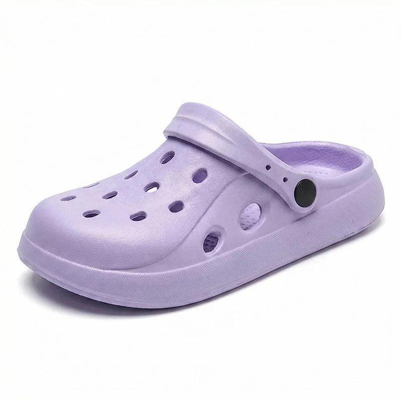 Women Clogs Summer Female Sandals Thick Bottom Home Slides Soft EVA Dry Wedges Platform Garden Shoes Beach Sandals Home Slippers