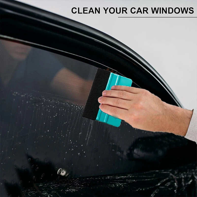 Felt Edge Squeegee Window Tinting Tool Car Vinyl Wrap Scraper Plastic Spatula Scratch Free Film DIY Squeegee Wallpaper Smoothing