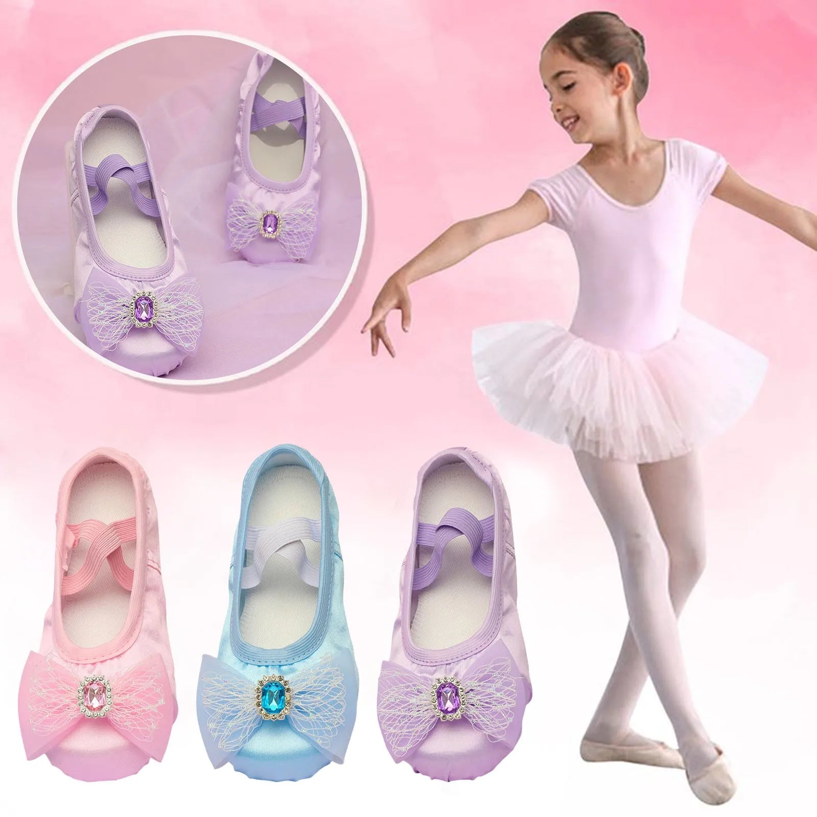 Shoes for Big Girl Children Shoes Dance Shoes Warm Dance Ballet Performance Indoor Shoes Yoga Dance Shoes Shoes Youth 4