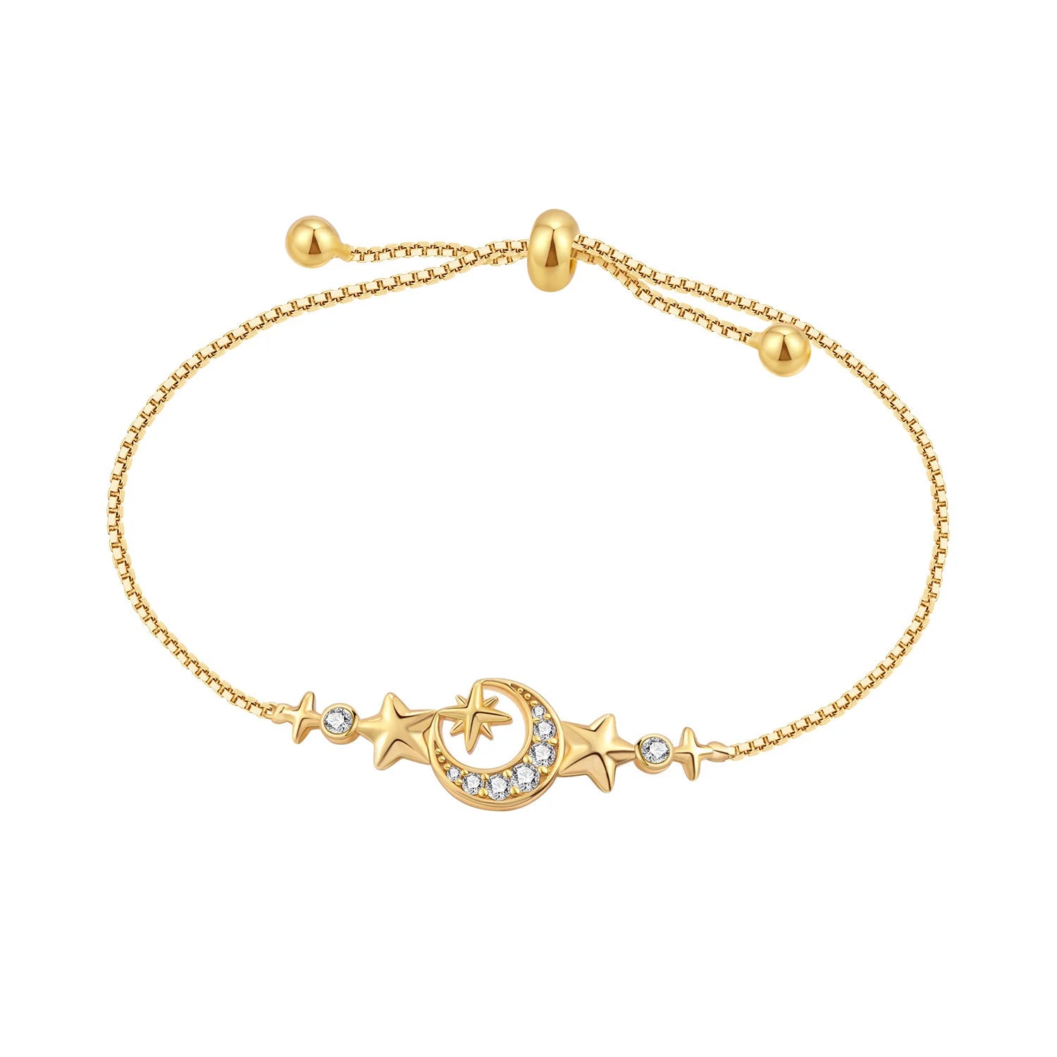 Original 925 Sterling Silver Zirconia Tennis Chain Bracelet for Women Adjustable Gold Color Hot Sale Ideal Birthday Party Gifts