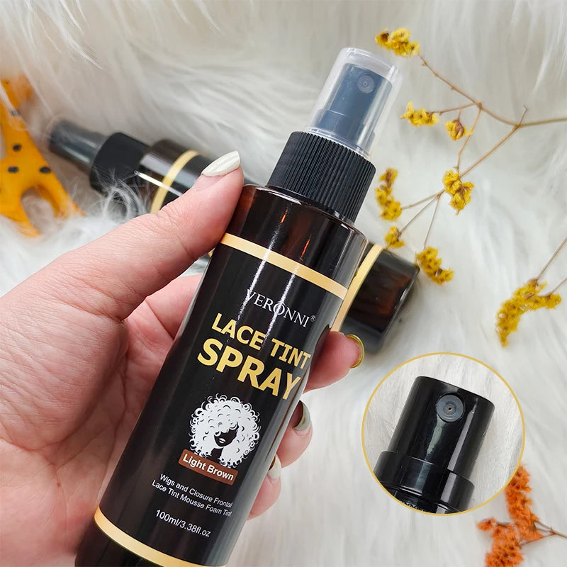 100ml Lace Melting Spray And Holding Spray,Wig Melting Spray Strong Natural Forming Hold Dyed wig care spray For Lace Wigs