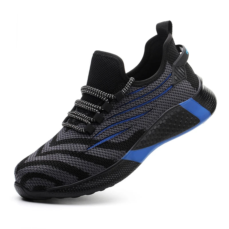 Men Work Safety Shoes Anti-puncture Protective Shoes Men Indestructible Work Shoes Men Boots Lightweight Breathable Safety Boots