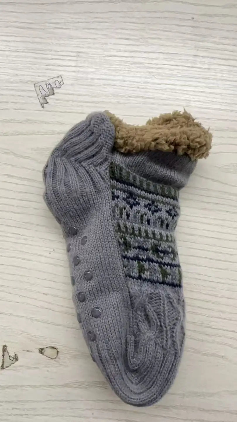 Super Warm Winter Non-slip Floor Socks Women Men Snow Socks Sleep Carpet Socks Slippers Socks Women Velvet Boot Unsiex Home Wear