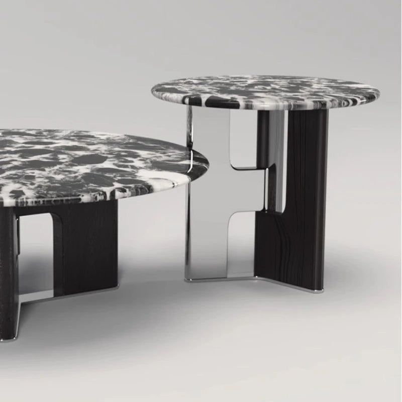 Organizer Black Coffee Tables Modern Design Italian Round Coffee Tables Minimalist Nordic Mesitas De Noche Home Accessories