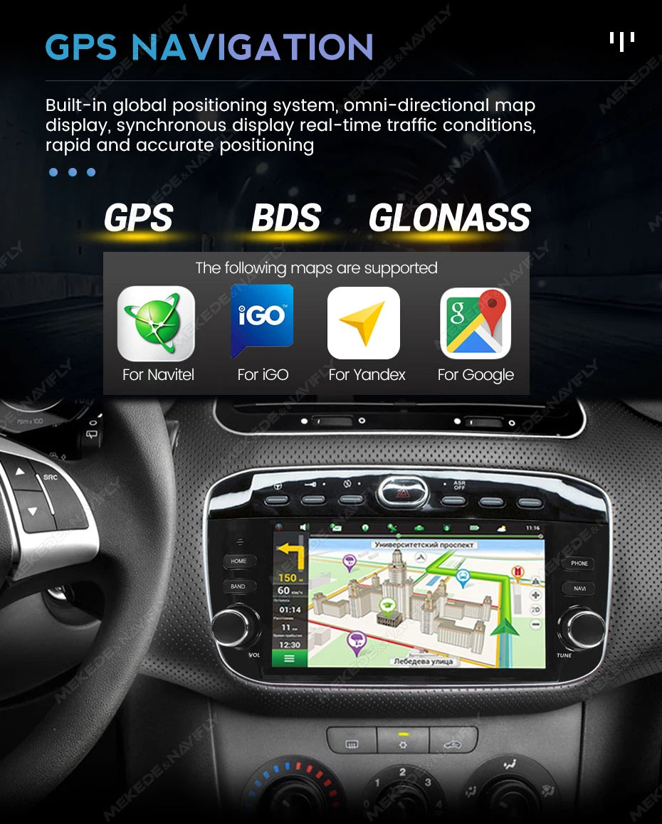 6.2 inch Carplay Android Auto Car Radio For Fiat Linea Punto EVO line 2012-2015 Multimedia Video Player GPS Stereo Head Unit RDS