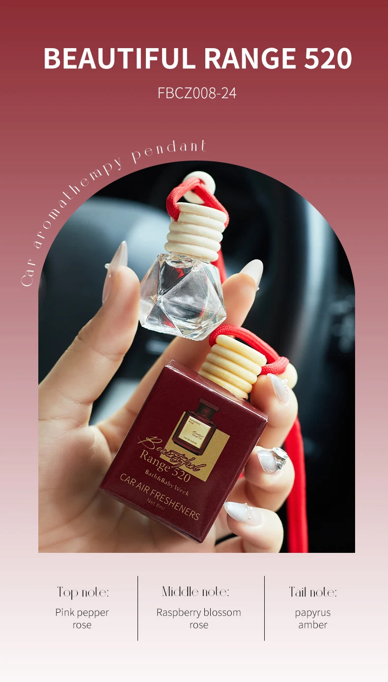 Perfume bottle car perfume, long-term car air freshener, car perfume used for car interior accessories, keep charming and fresh