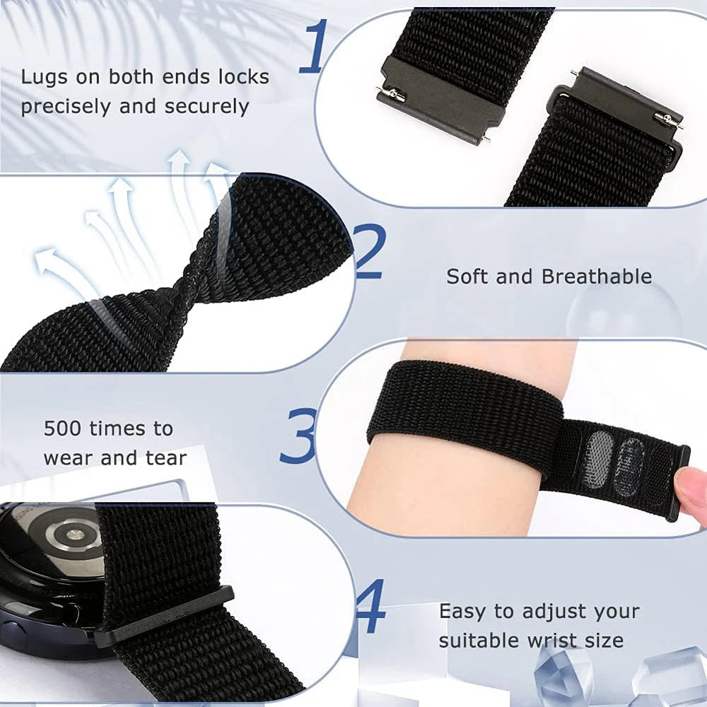 Nylon Strap For Xiaomi Watch 5/ 2 Pro/color 2/S1 Active S2 S3 S4 Sport Braided Bracelet For Xiaomi Watch 22mm Breathable Bands
