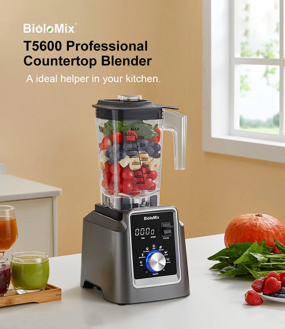 BioloMix Digital BPA FREE 2L Automatic Program Professional Commercial Blender Mixer Juicer Food Processor Ice Smoothies Fruit