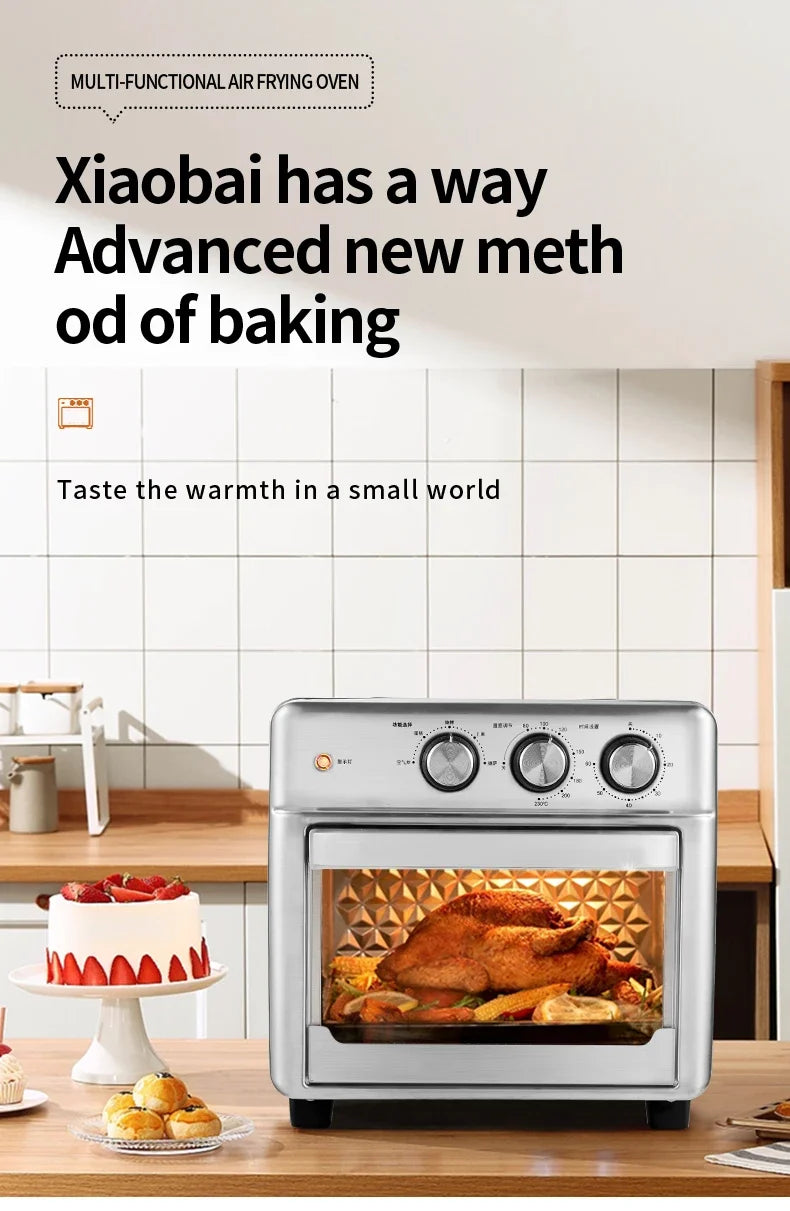 13L Air Fryers 26L Large Capacity Electric Fryer Oven Oilless Cooker Visible Window Household Kitchen Deep Fryer without Oil
