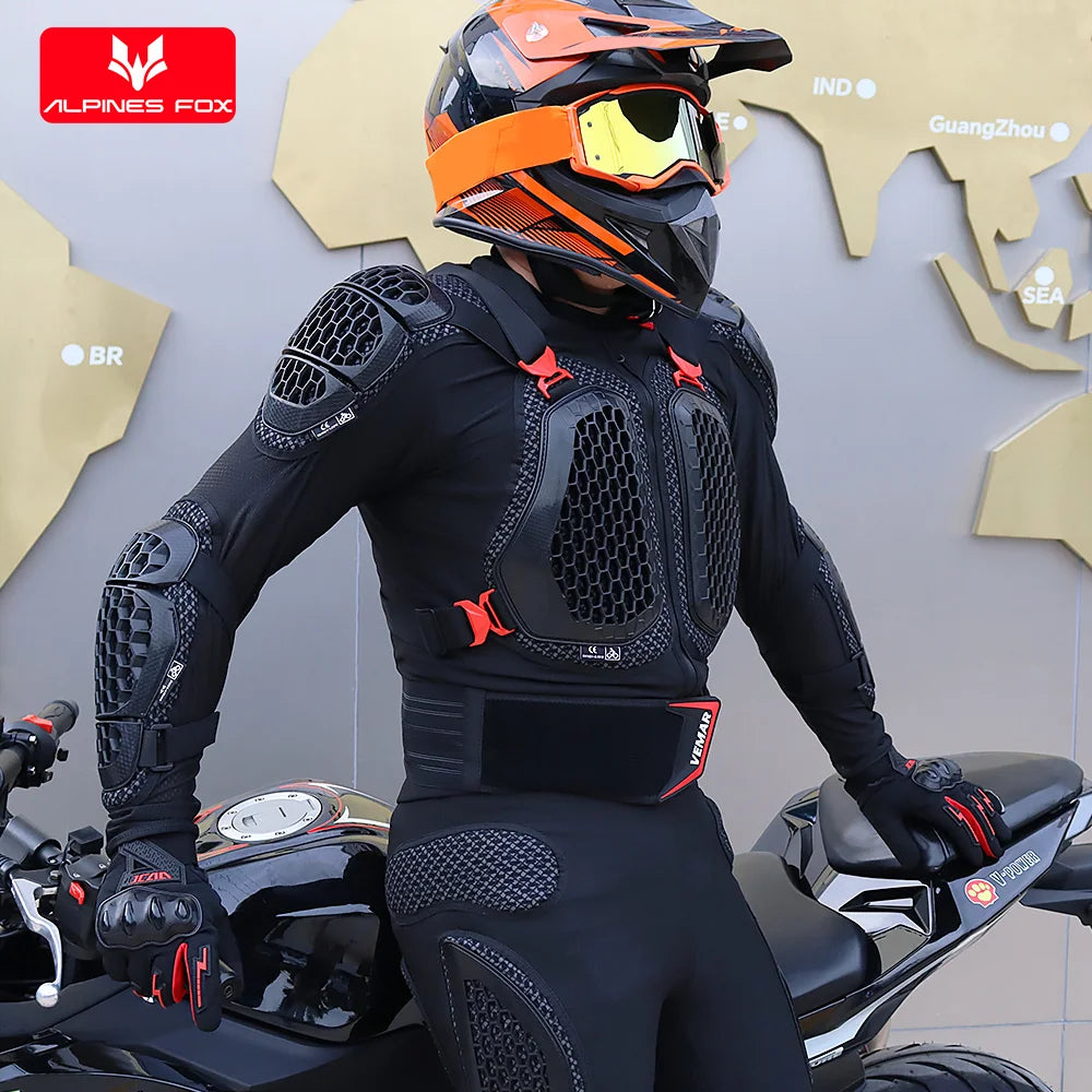 VEMAR 2025 Men New Motorcycle Jacket Moto Body Armor MX Armor Motocross Racing Jacket CE Approval Motorbike Moto Protection Gear